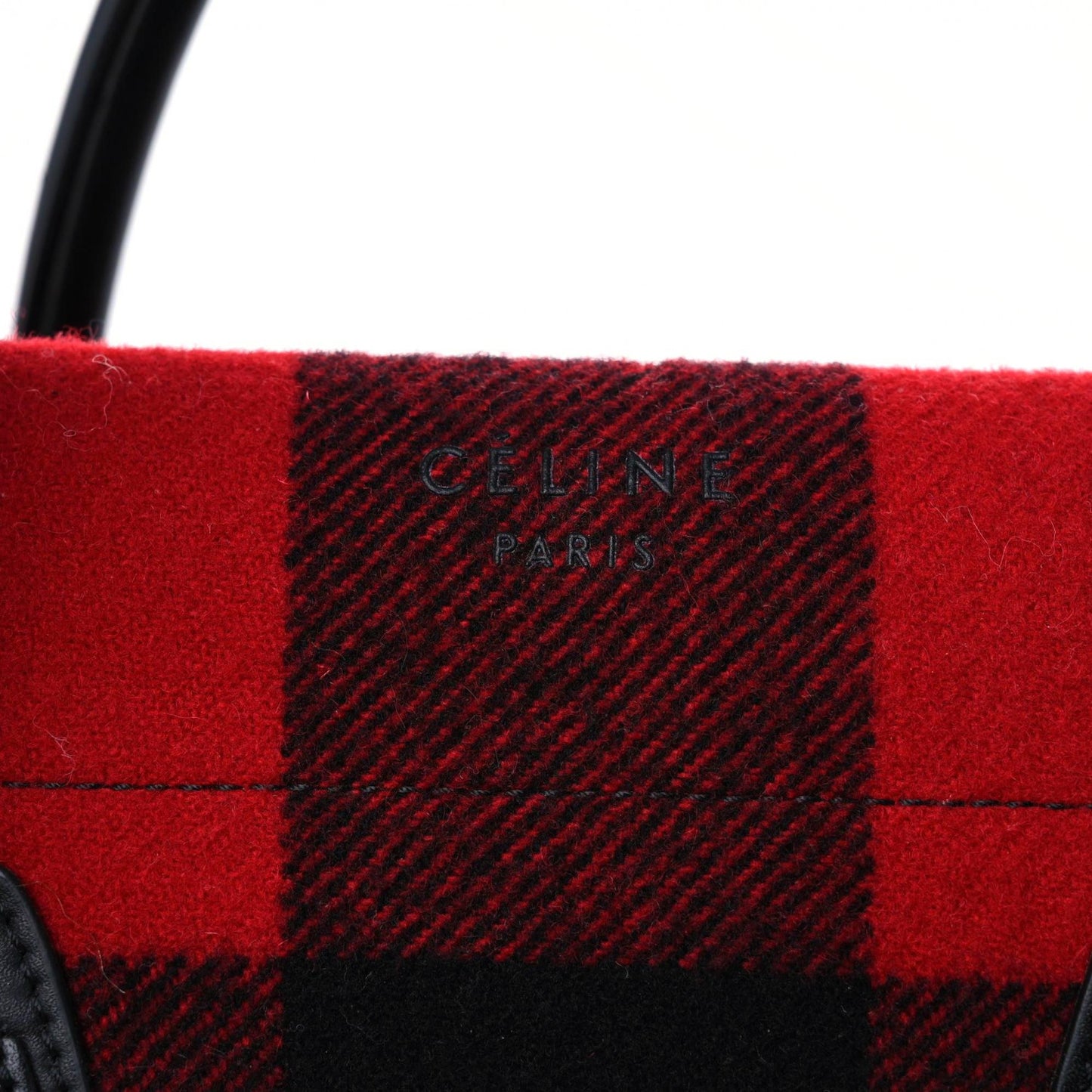 Wool Tartan Medium Phantom Luggage Red
