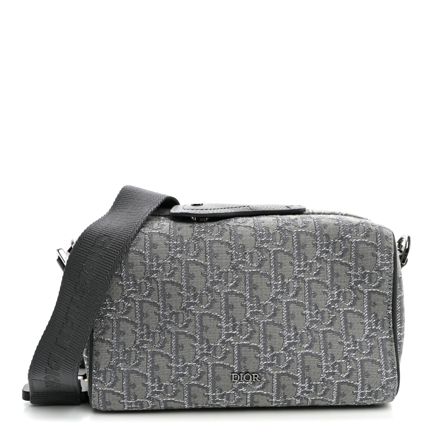 Oblique Jacquard Lingot 22 Bag Silver