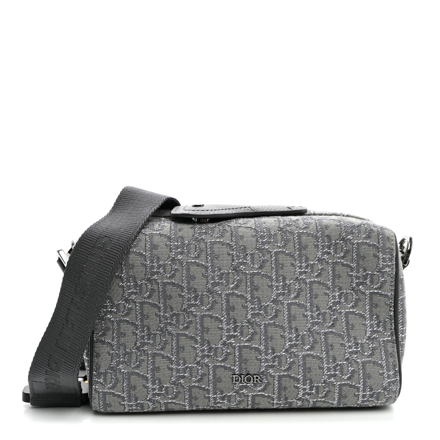 Christian Dior Oblique Jacquard Lingot 22 Bag Silver 1 of 9