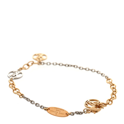 Louis Vuitton Logomania Bracelet Silver Gold 3 of 6