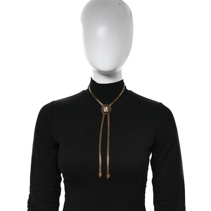 Louis Vuitton Metal LV Bolo Tie Gold 2 of 5