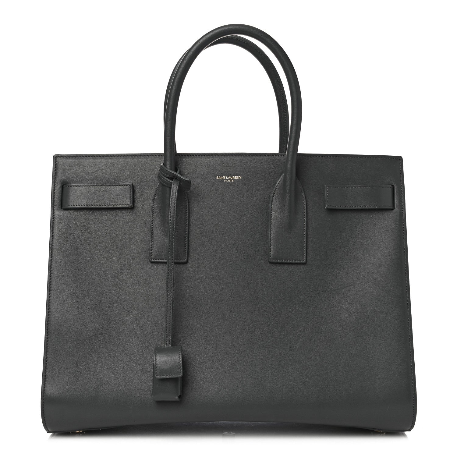 Saint Laurent Calfskin Large Sac De Jour Carryall Fog 1 of 14