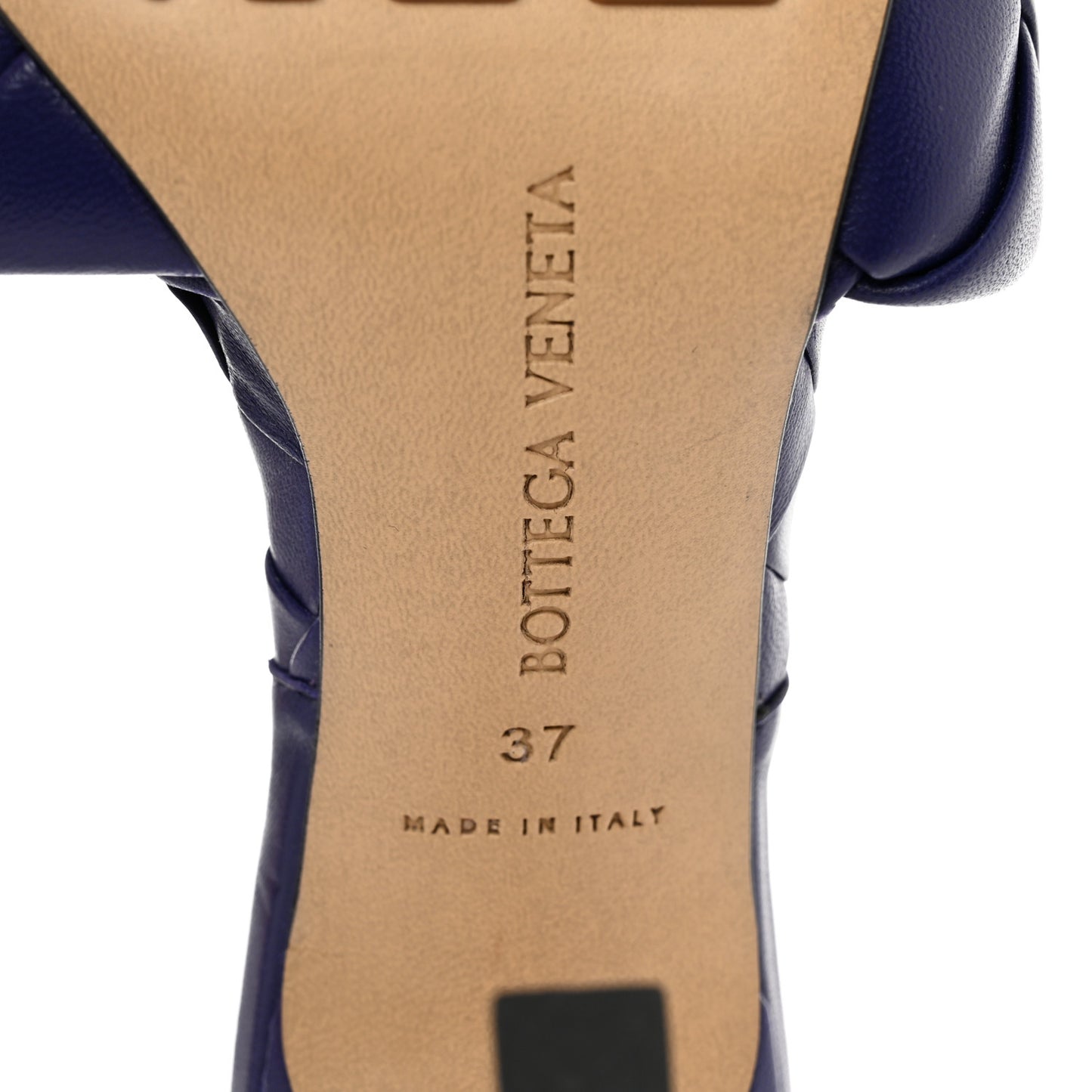 Nappa Maxi Intrecciato Lido 90mm Mule Sandals 37 Unicorn