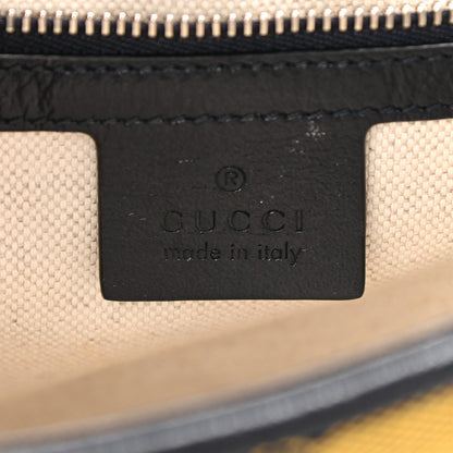 Gucci Monogram Multicolor Matelasse Diagonal Small GG Marmont Shoulder Bag Yellow Blue 6 of 10
