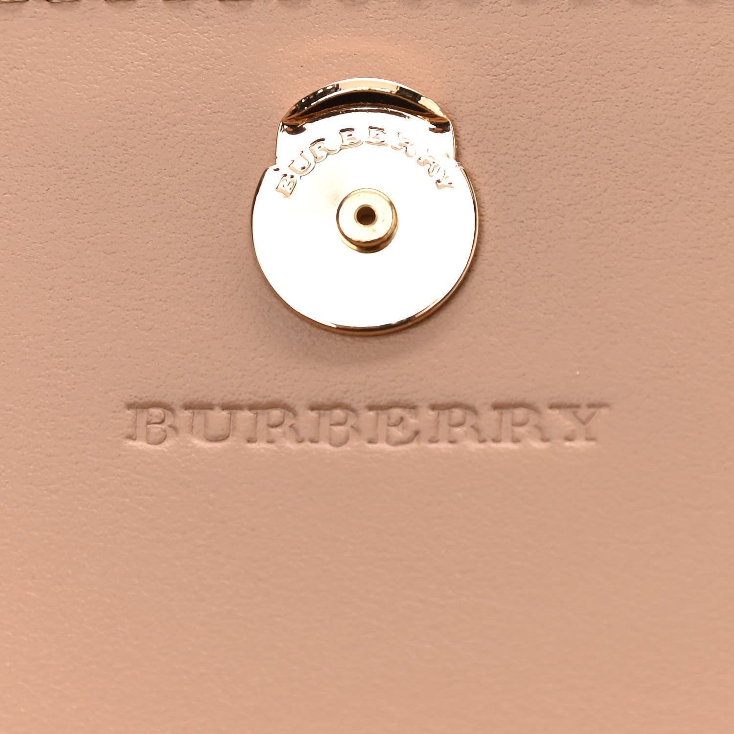 Burberry Haymarket Check Henley Wallet On Chain Mid Camel 6 of 10