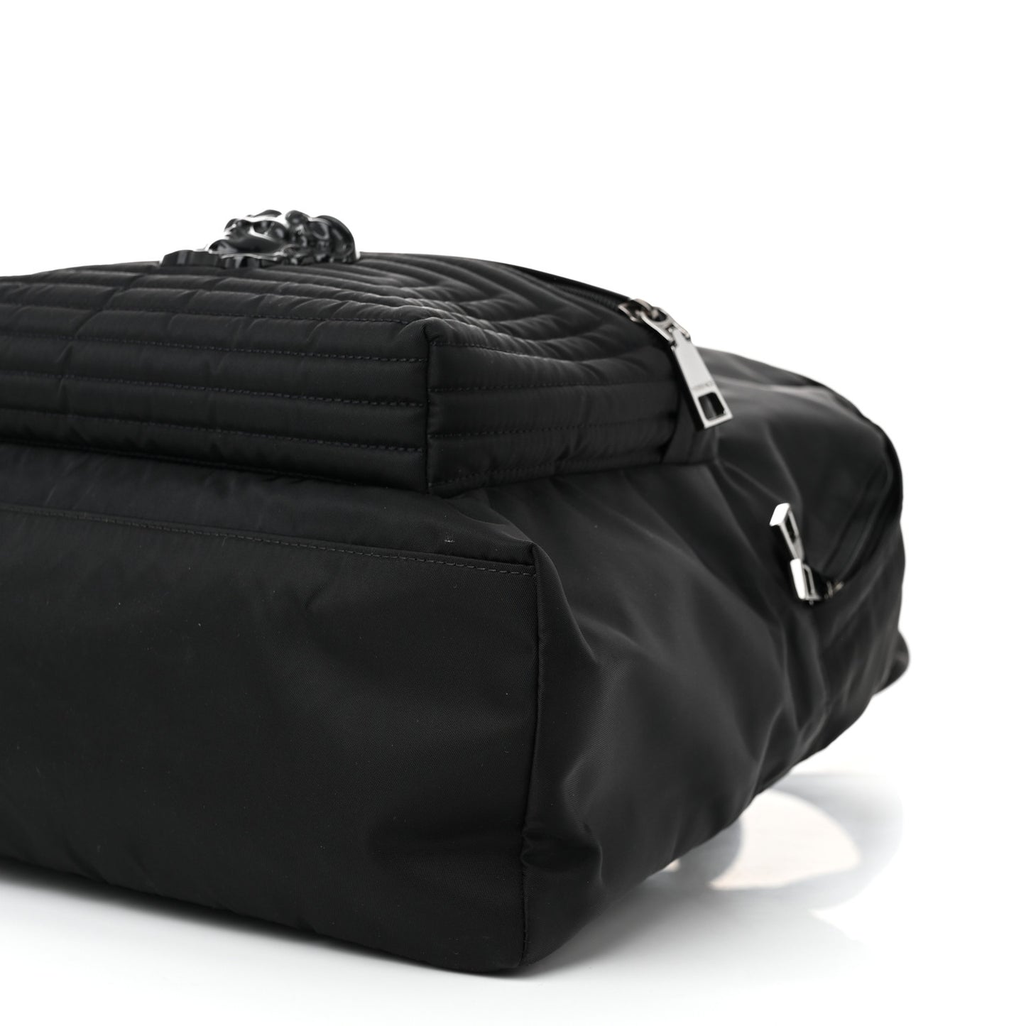 Nylon Palazzo Medusa Backpack Black