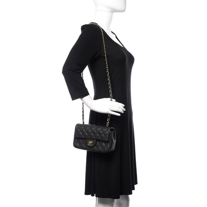 Chanel Caviar Quilted Mini Rectangular Flap Black 2 of 10