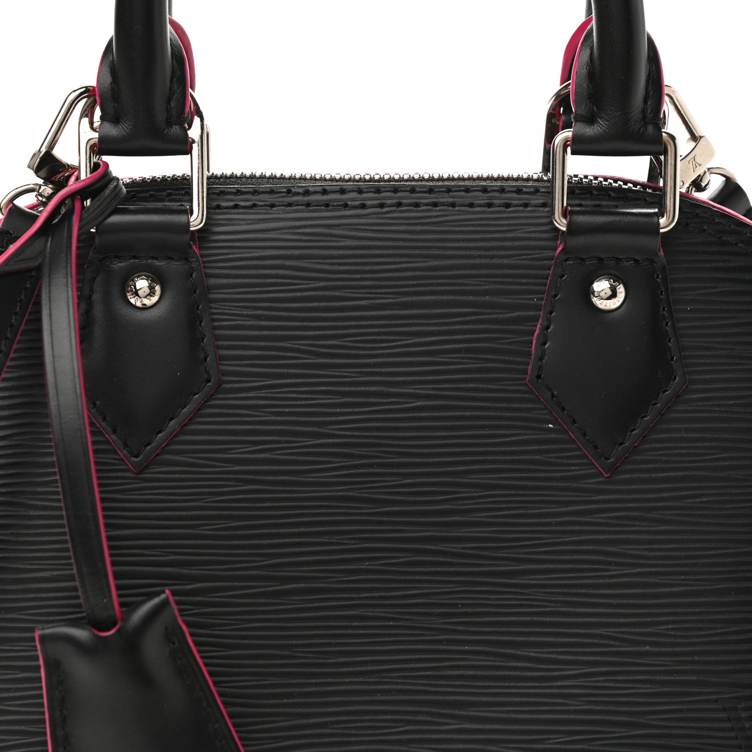Louis Vuitton Epi Alma BB Black Hot Pink 7 of 10