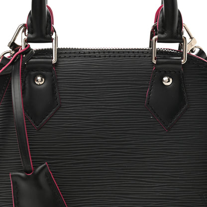 Louis Vuitton Epi Alma BB Black Hot Pink 7 of 10