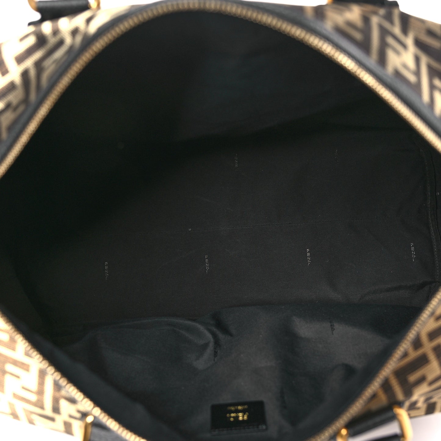Fabric Jacquard Cuoio Roma FF Metallic Thread Karligraphy Weekender Gold Black