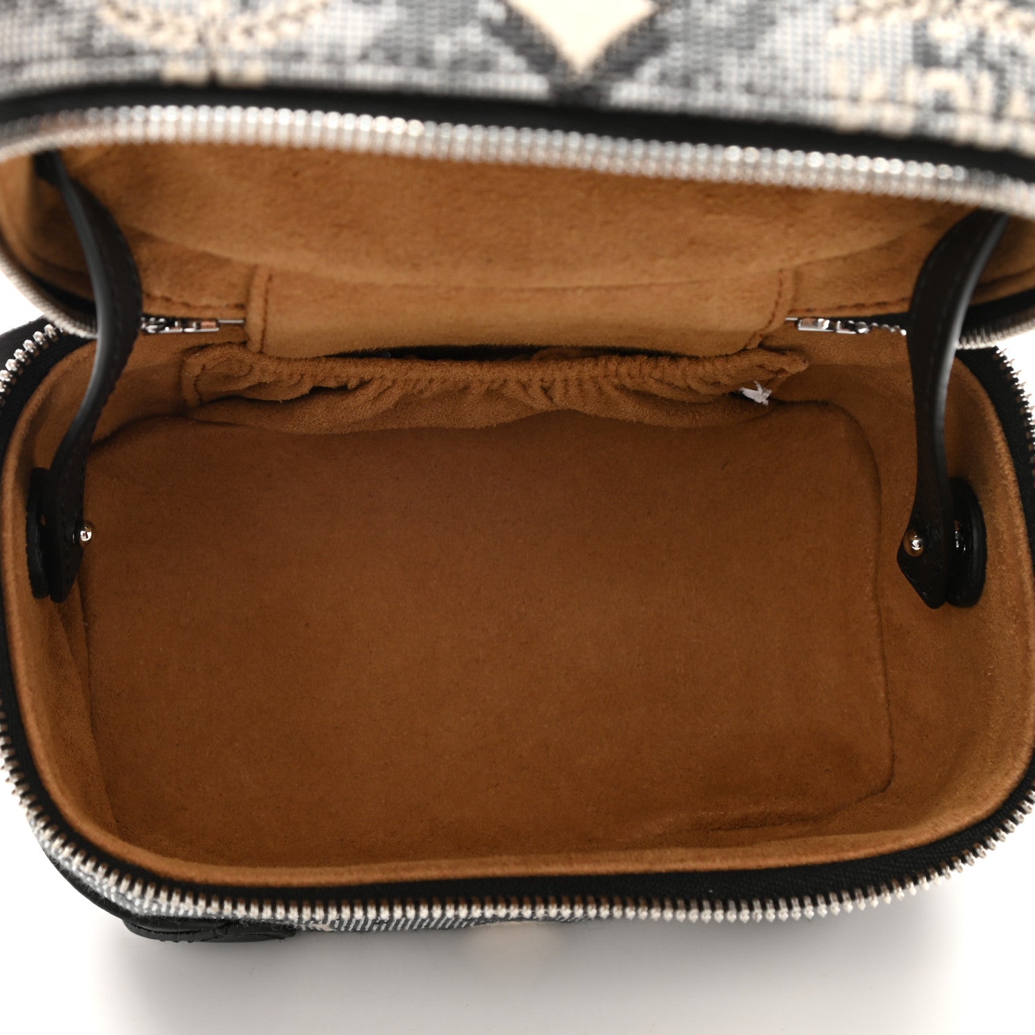 MCM Vintage Jacquard Monogram Rockstar Vanity Case Grey 5 of 9