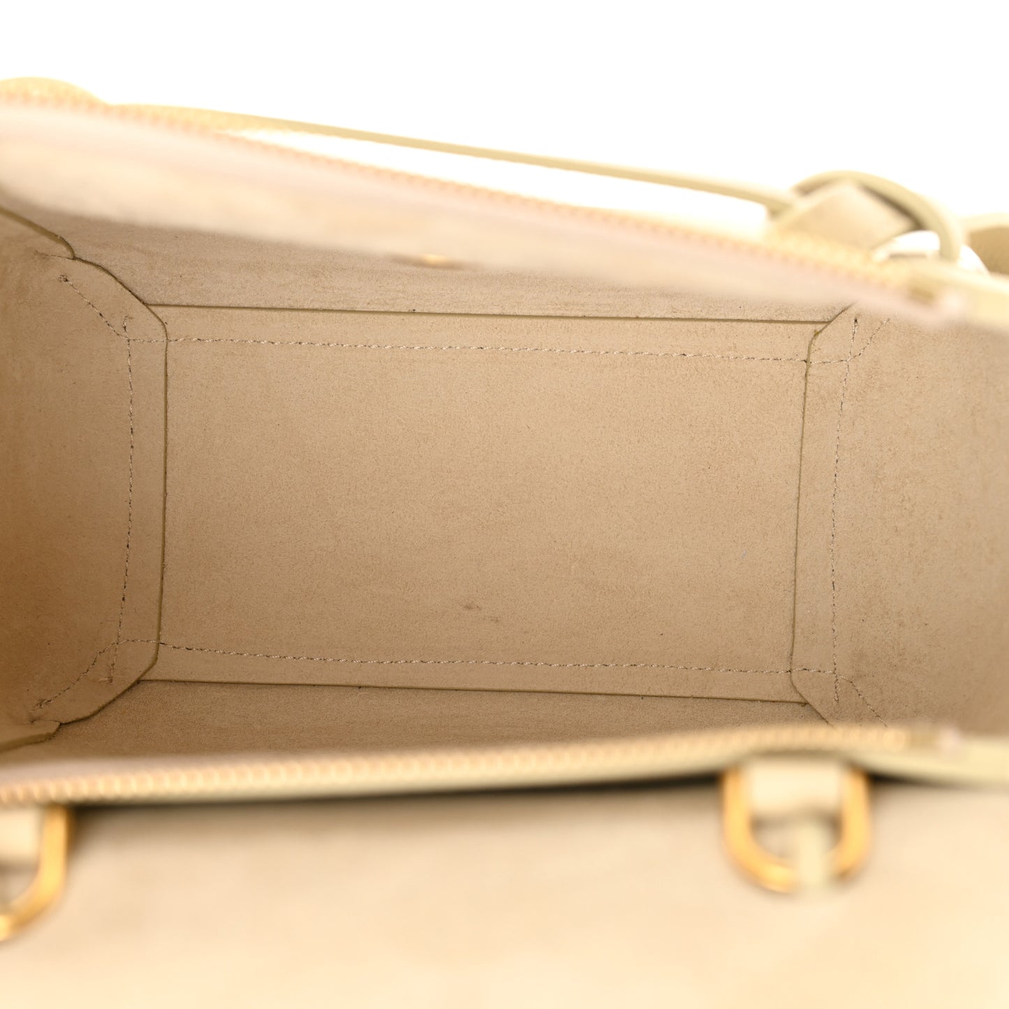Grained Calfskin Nano Belt Bag Chalk