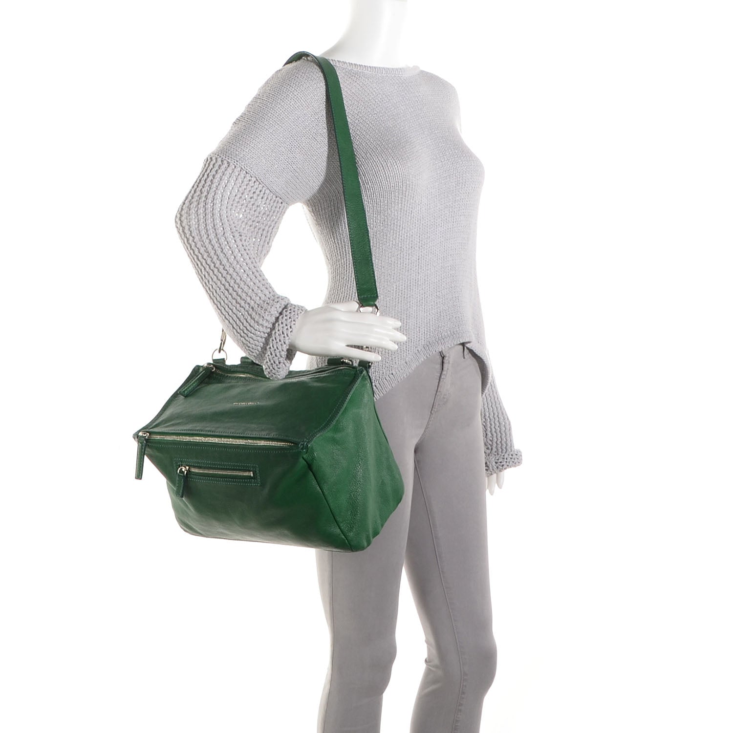 Givenchy Goatskin Medium Pandora Emerald 2 of 9