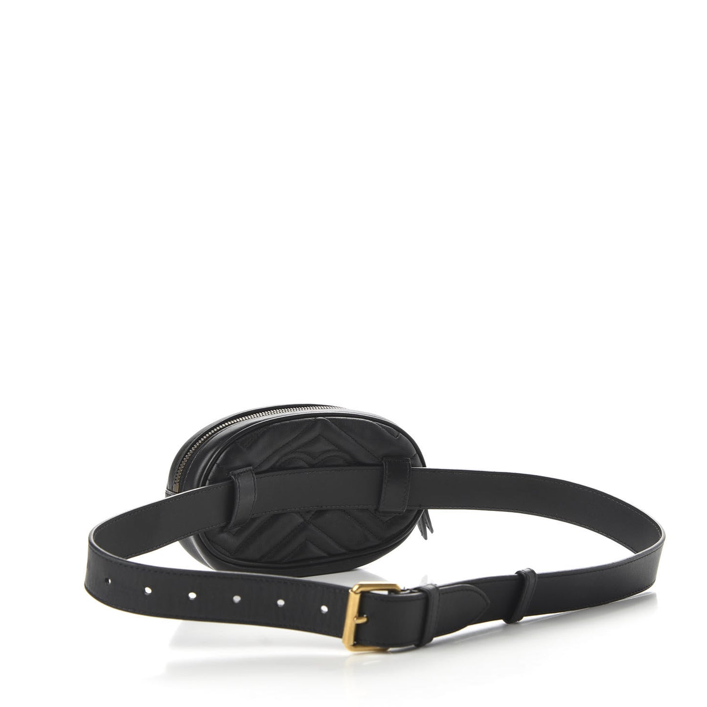 Calfskin Matelasse GG Marmont Belt Bag 85 34 Black