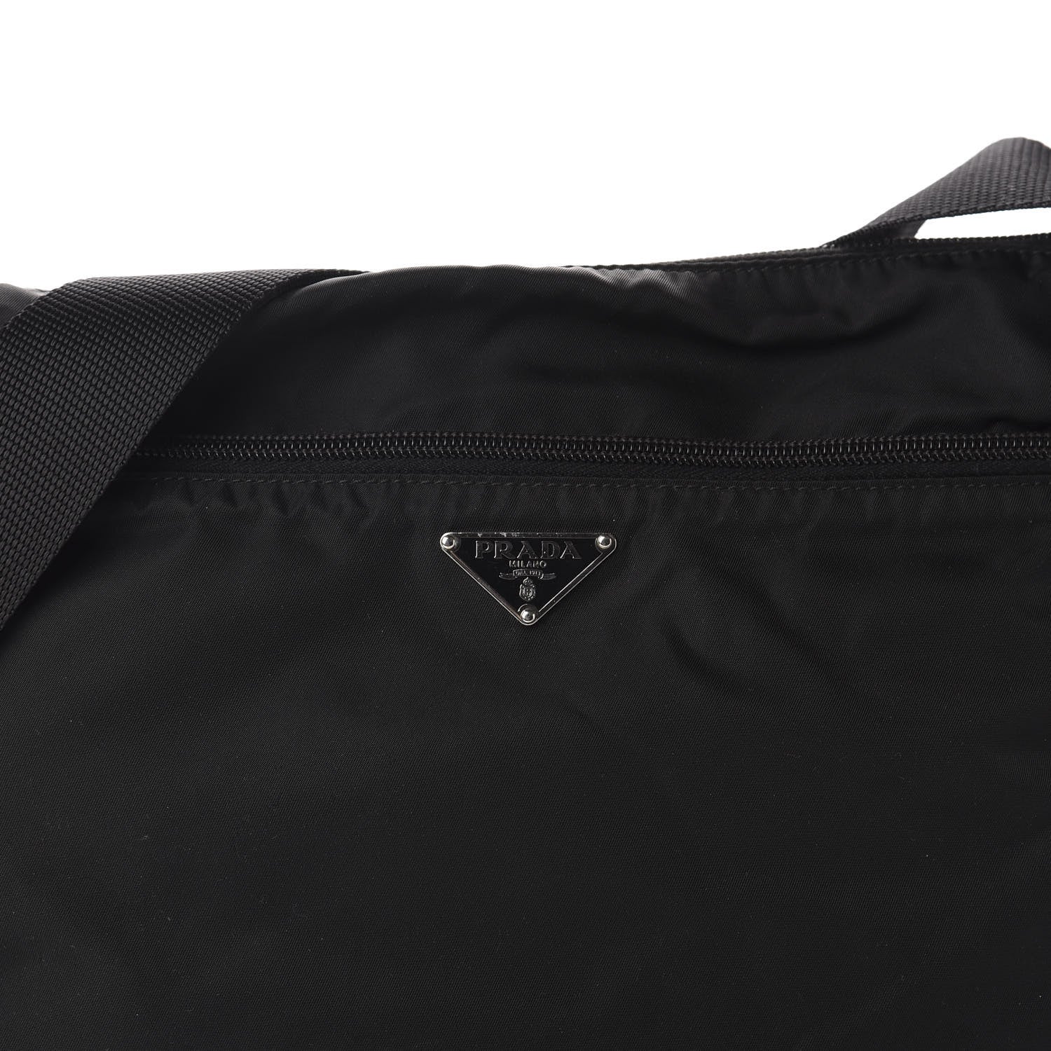 Prada Nylon Flat Messenger Bag Black 10 of 10