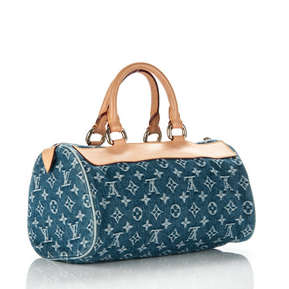 Louis Vuitton Monogram Denim Neo Speedy Blue 3 of 7