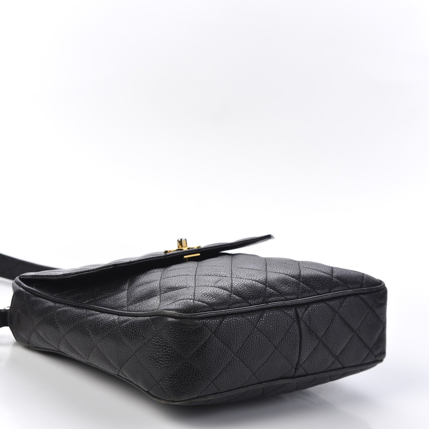 Chanel Caviar Quilted Flap Shoulder Bag Black 3 of 9