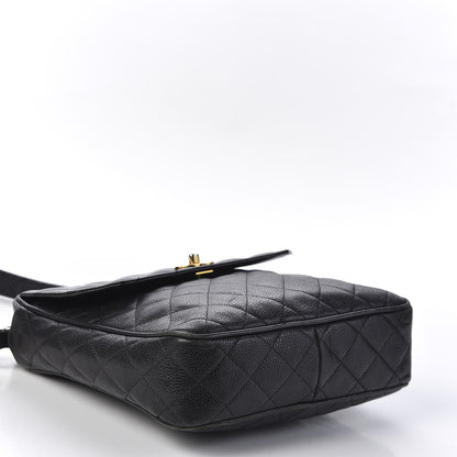 Chanel Caviar Quilted Flap Shoulder Bag Black 3 of 9