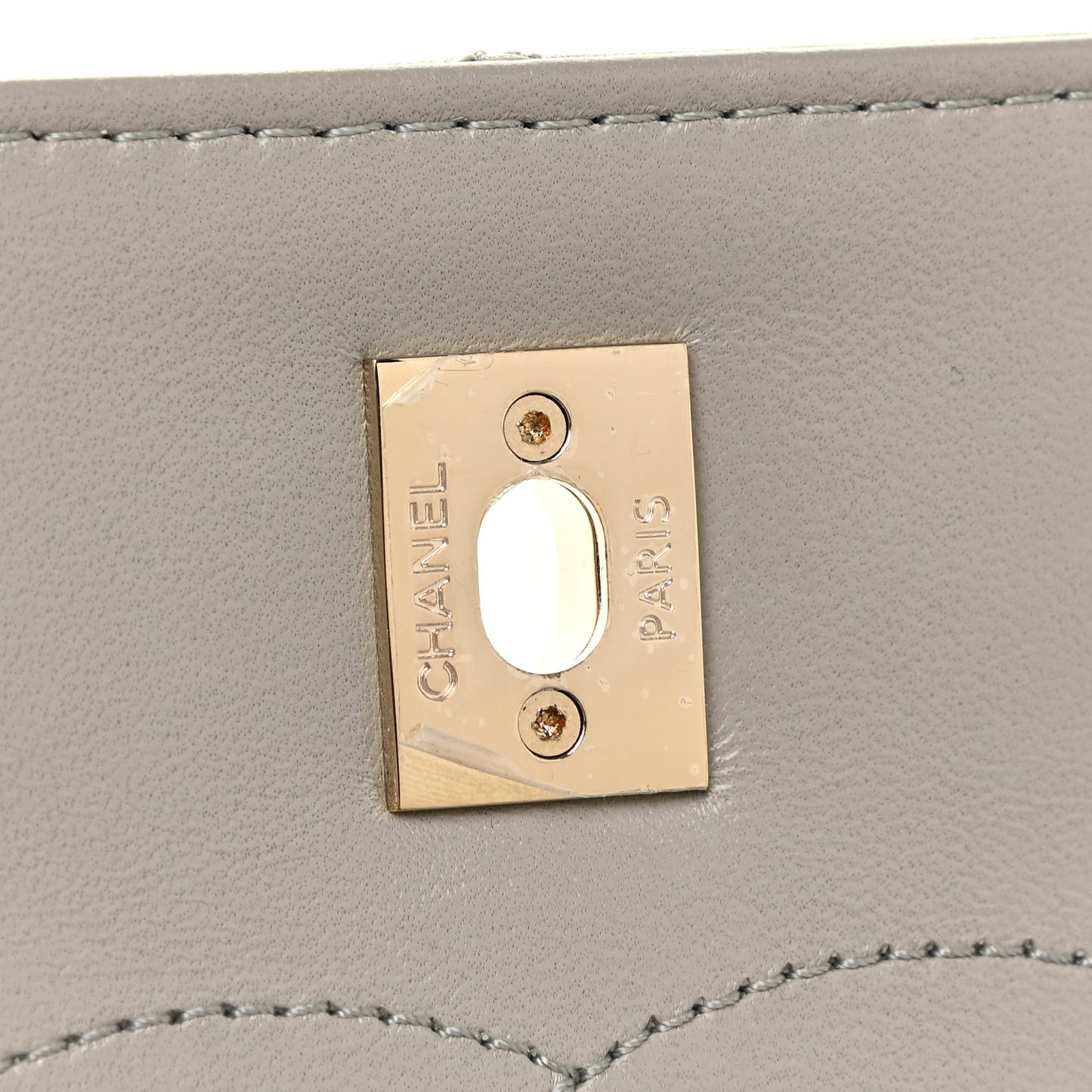 Lambskin Quilted Medium Trendy CC Flap Dual Handle Bag Grey