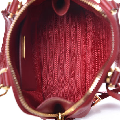 Prada Saffiano Lux Mini Promenade Tote Fuoco 6 of 26