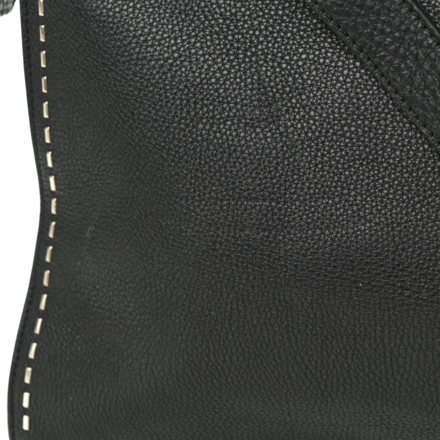 Fendi Cuoio Romano Selleria Studded Large Peekaboo Iconic Fit Satchel Black 13 of 13