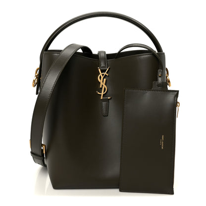 Saint Laurent Shiny Calfskin Le 37 Bucket Bag Deep Musk 3 of 11