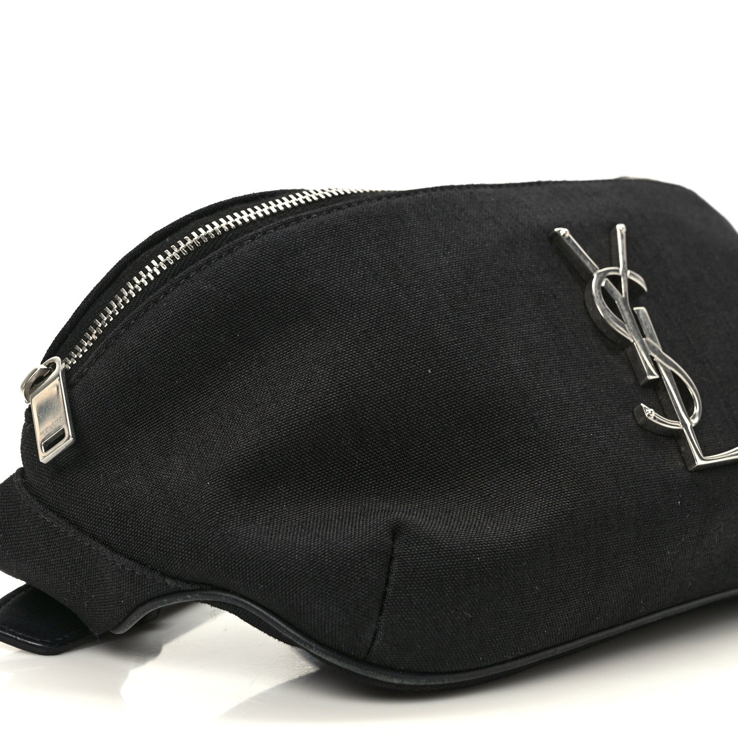 Saint Laurent Canvas Monogram Belt Bag Black 7 of 9