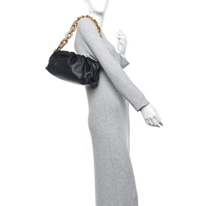Bottega Veneta Calfskin The Pouch Chain Black 2 of 11