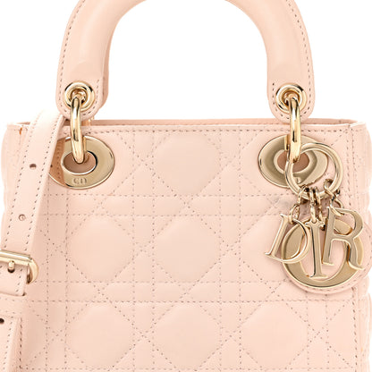 Christian Dior Lambskin Cannage Mini Lady Dior Aesthetic Beige 8 of 11