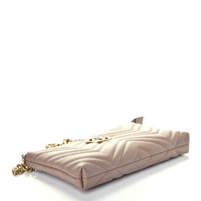 Gucci Calfskin Matelasse Mini GG Marmont Chain Bag Porcelain Rose 4 of 8