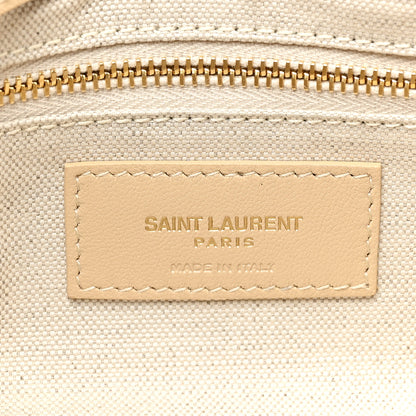 Saint Laurent Raffia Monogram Medium Jamie Natural Avorio 6 of 9