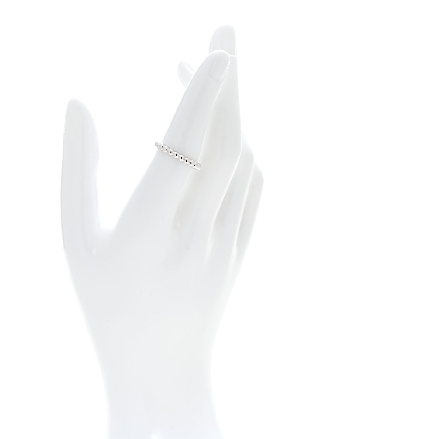 18K White Gold Small Perlee Ring 53 6.5