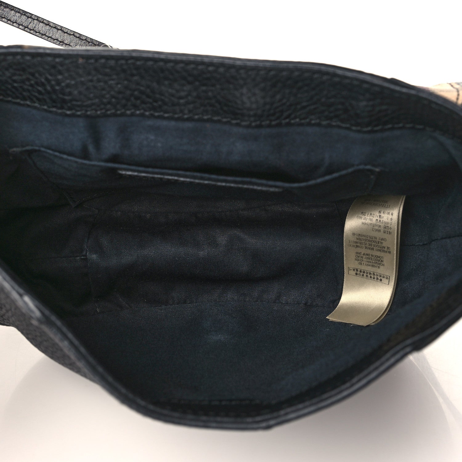 Burberry Haymarket Check Maydown Crossbody Bag Black 5 of 9