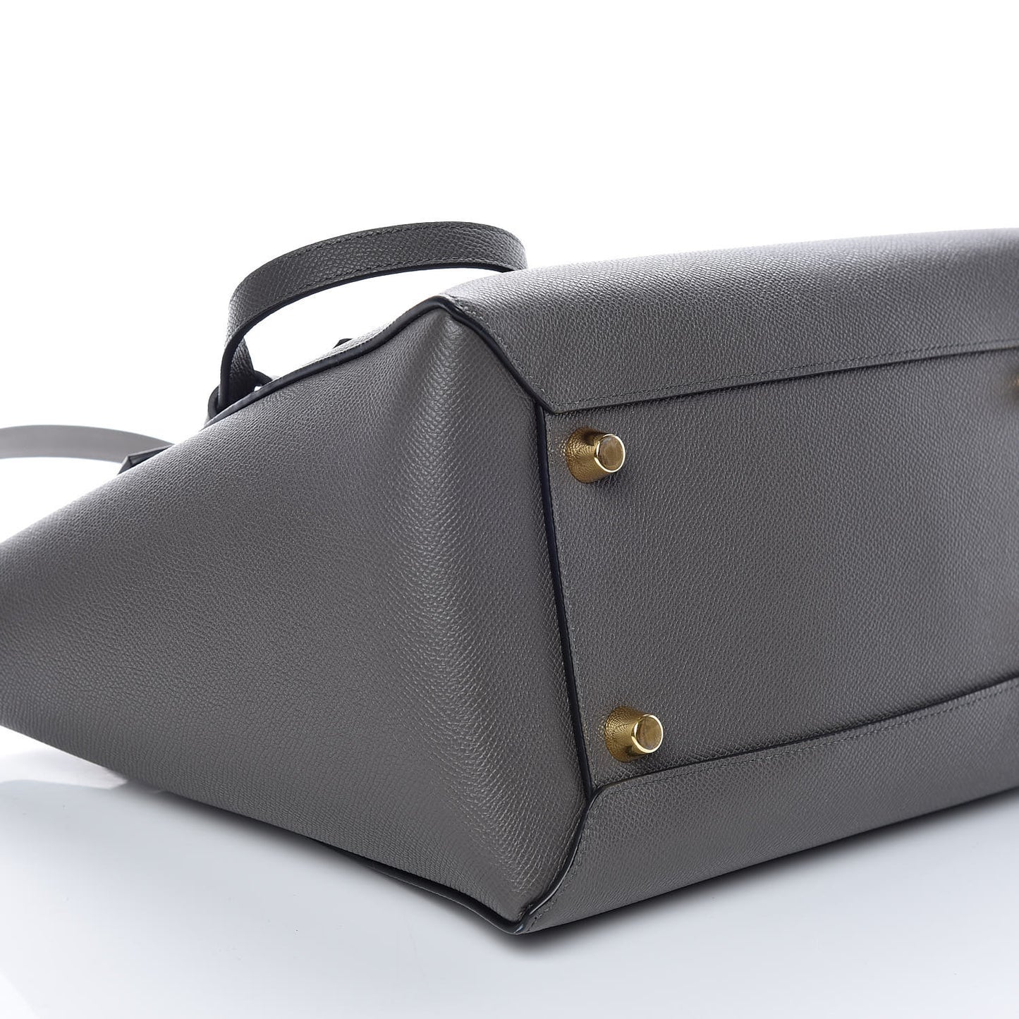 Grained Calfskin Mini Belt Bag Grey