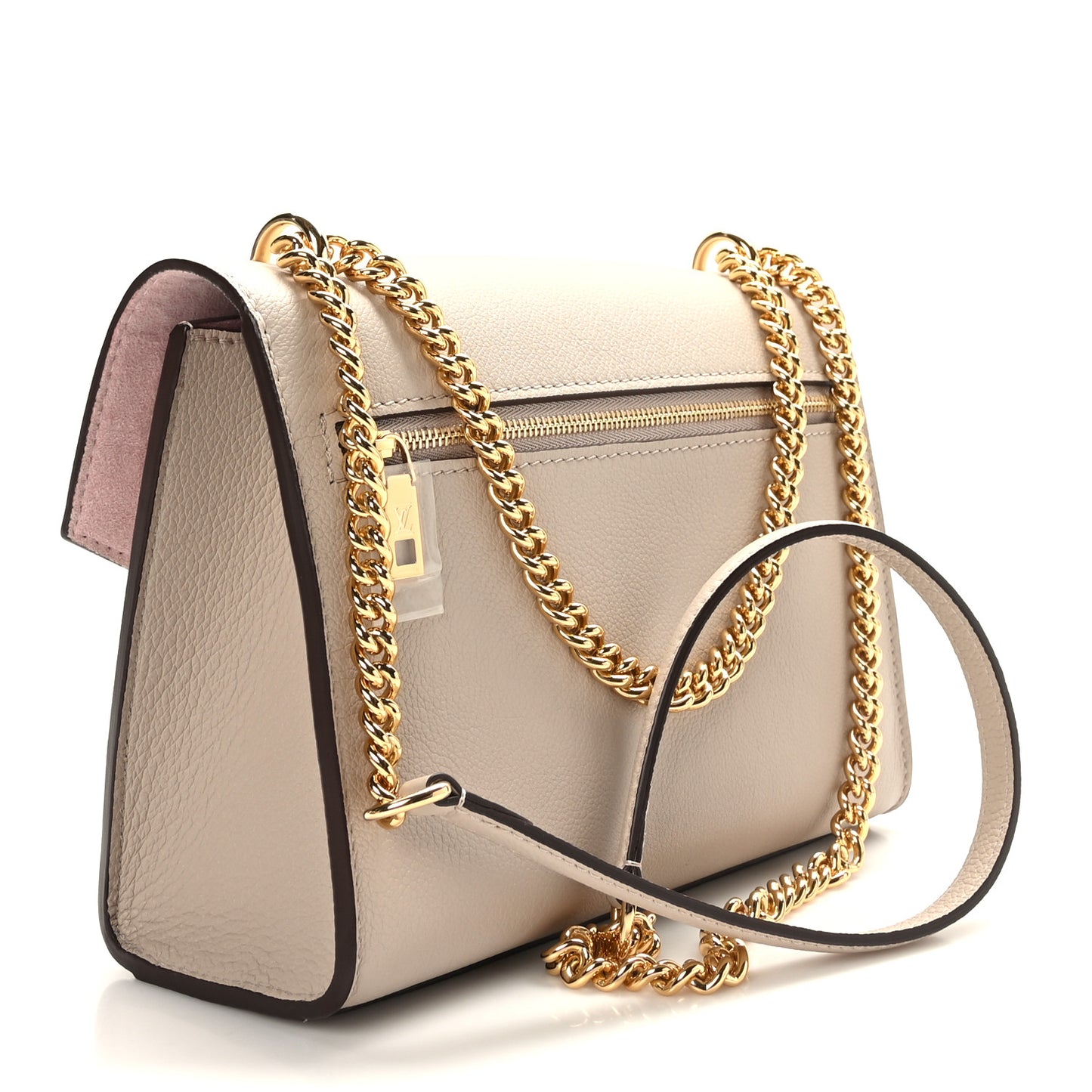 Soft Calfskin Mylockme Chain Bag BB Greige