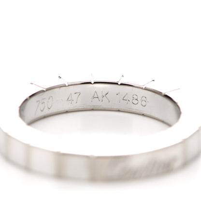 Cartier 18K White Gold Lanieres Ring 47 4.25 5 of 7