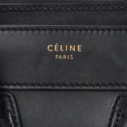 Celine Smooth Calfskin Micro Luggage Black 6 of 9