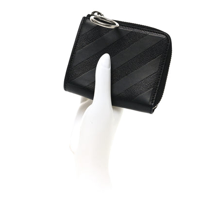 Off-White Calfskin 3D Diag Zip Around Wallet Wallet Black 2 of 7