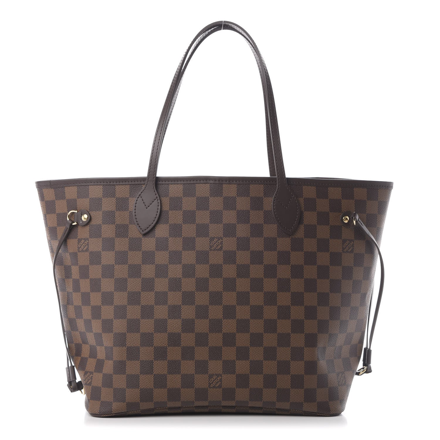 Louis Vuitton Damier Ebene Neo Neverfull MM Rose Ballerine 1 of 10