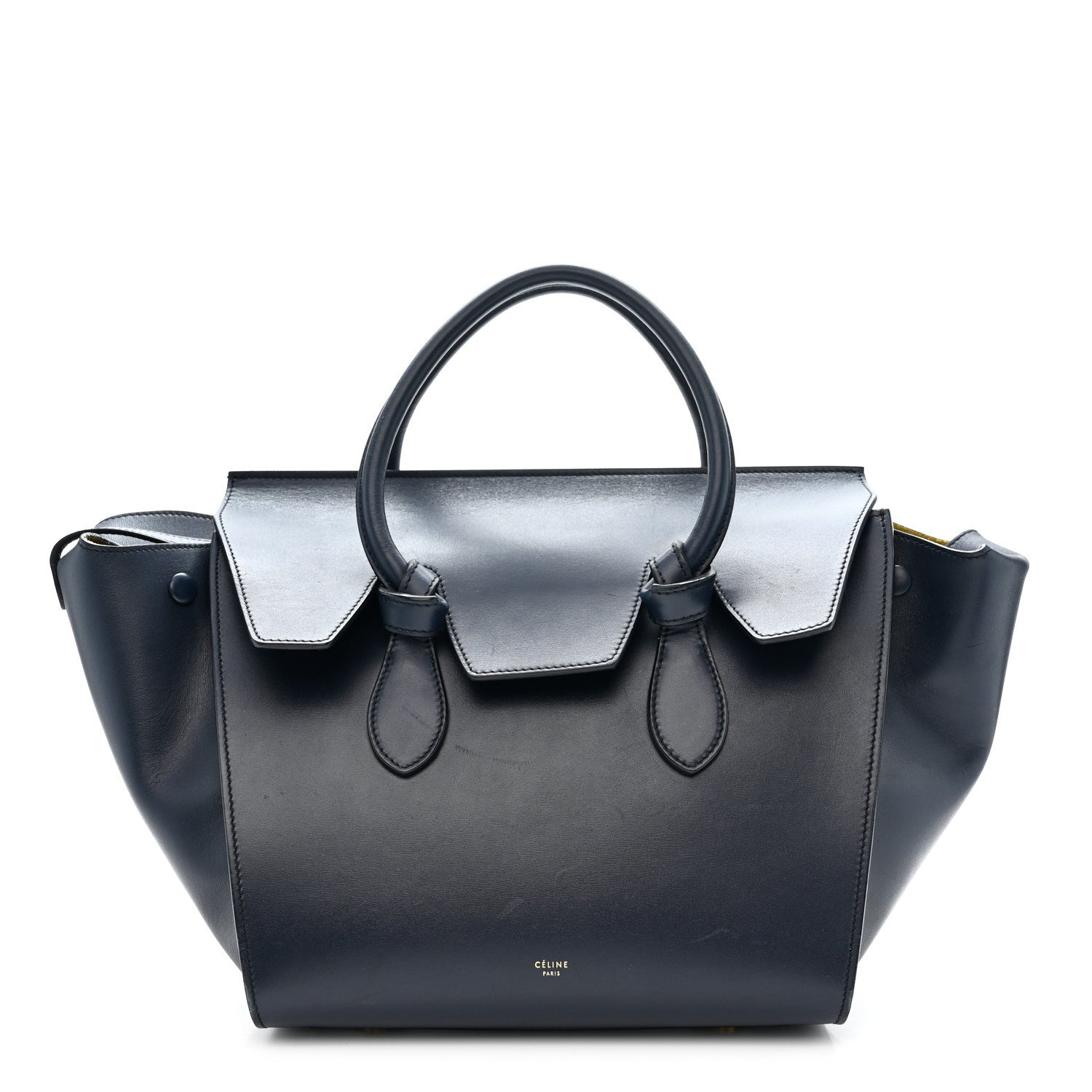 Celine Palmelato Calfskin Mini Tie Knot Tote Navy Blue 1 of 15