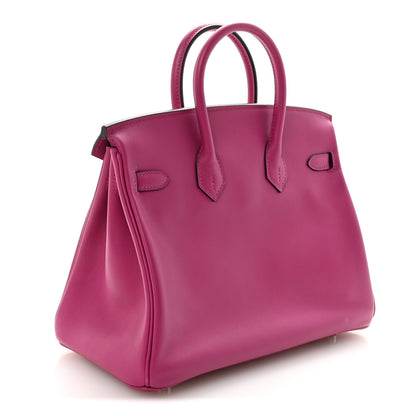 Hermes Swift Birkin 25 Rose Pourpre 3 of 11