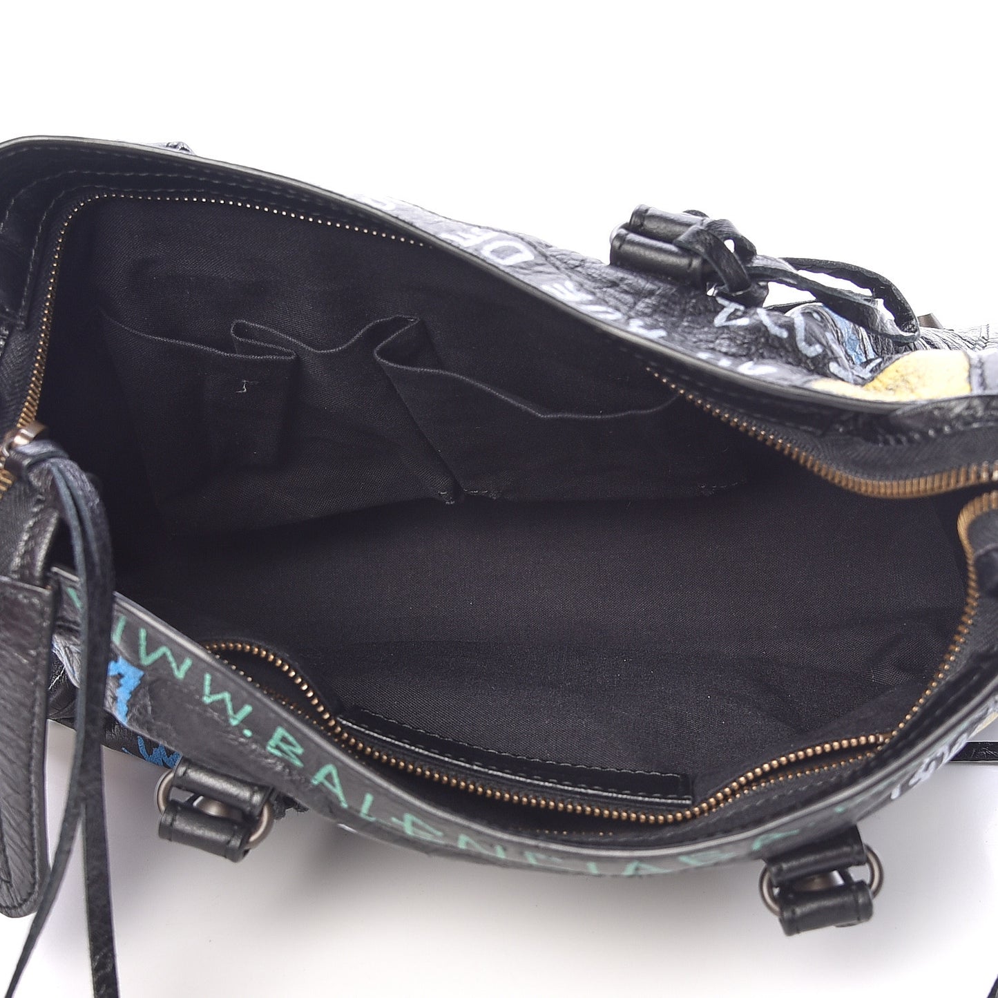 Agneau Graffiti All Over Classic Hardware S City Black Multicolor
