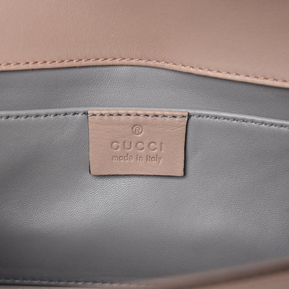 Gucci Calfskin Pearly GG Marmont Clutch Porcelain Rose 6 of 10
