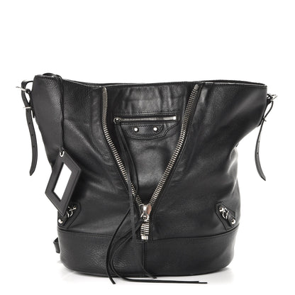 Balenciaga Veau Papier Classic Hardware Drop Bucket Bag Nero Black 1 of 10