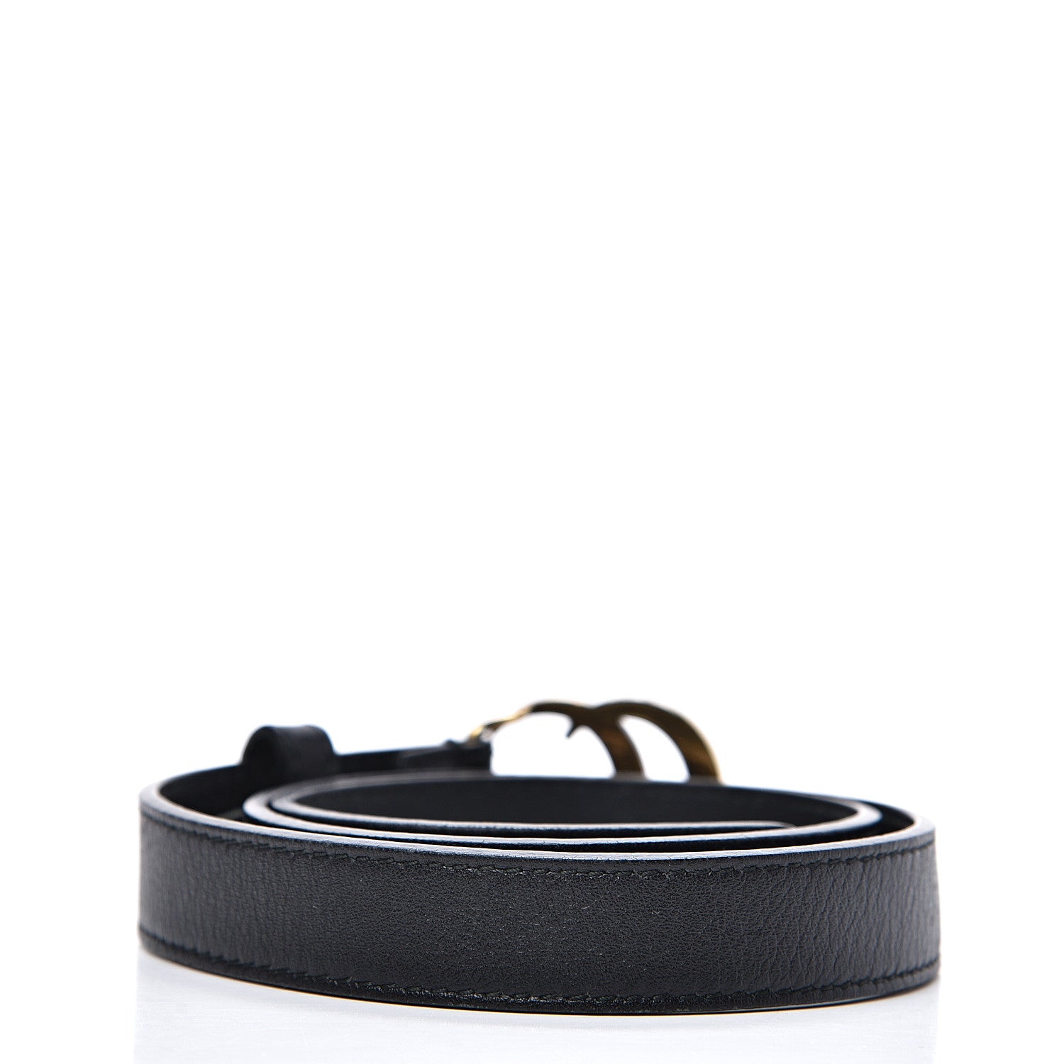 Gucci Calfskin Double G 20mm Belt 65 26 Black 2 of 4