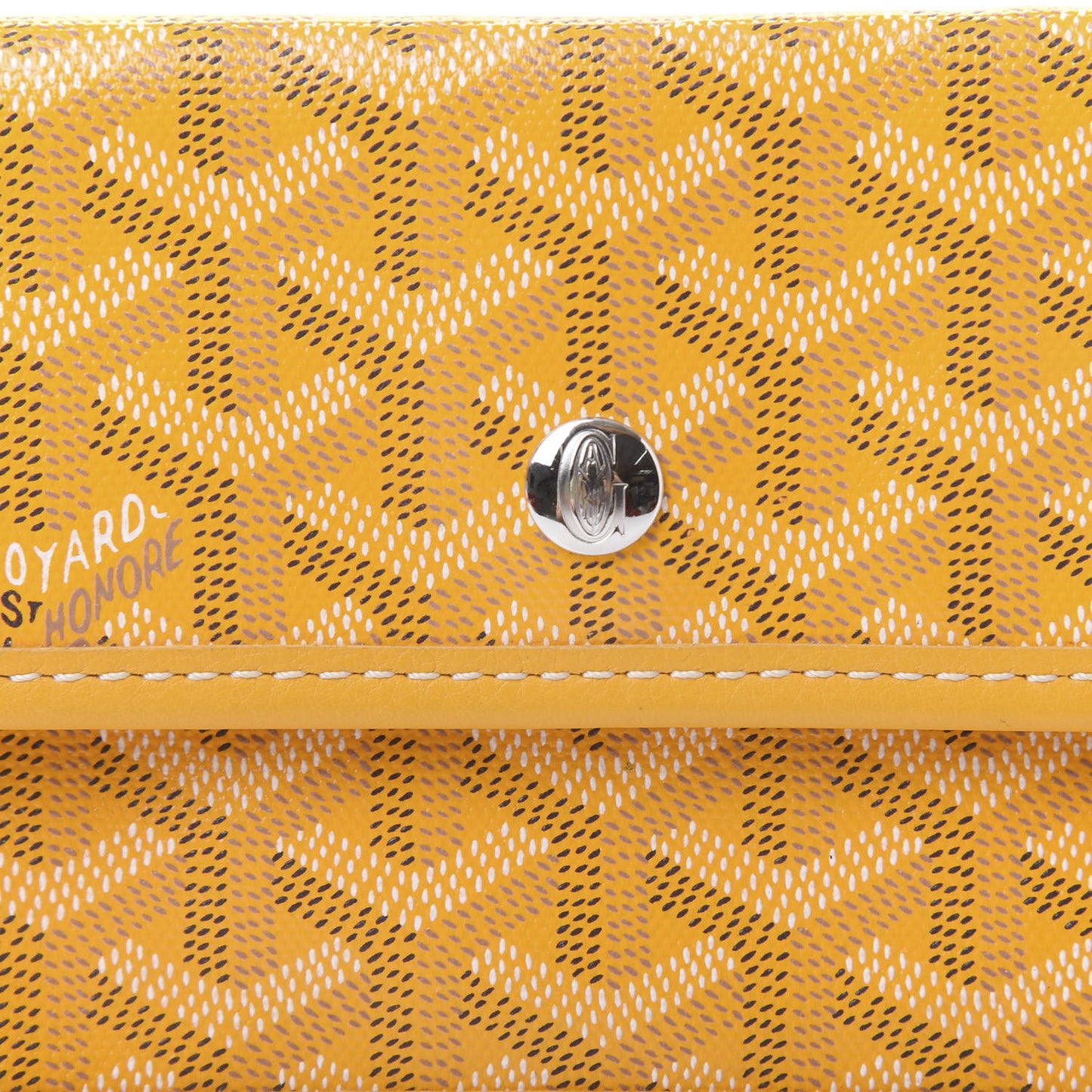 Goyardine Pouch Yellow