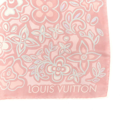 Louis Vuitton Silk Floral Trunk Square Scarf Pink 3 of 3