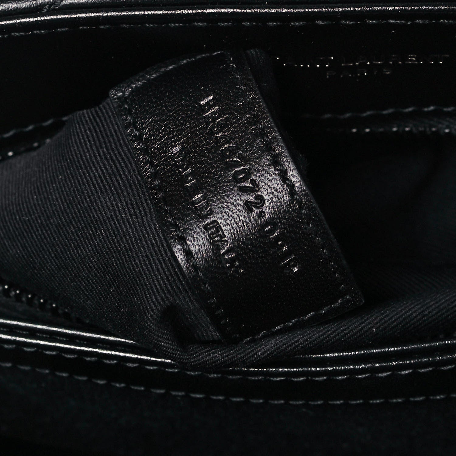 Saint Laurent Calfskin Y Quilted Monogram Toy Loulou Crossbody Bag Black 7 of 9