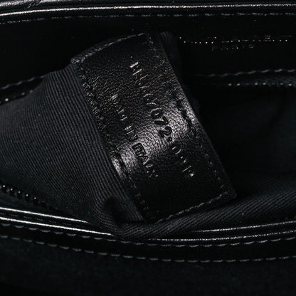 Saint Laurent Calfskin Y Quilted Monogram Toy Loulou Crossbody Bag Black 7 of 9