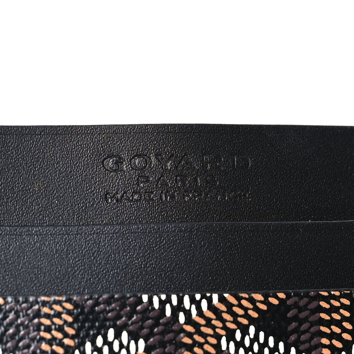 Goyardine Saint Sulpice Card Holder Black